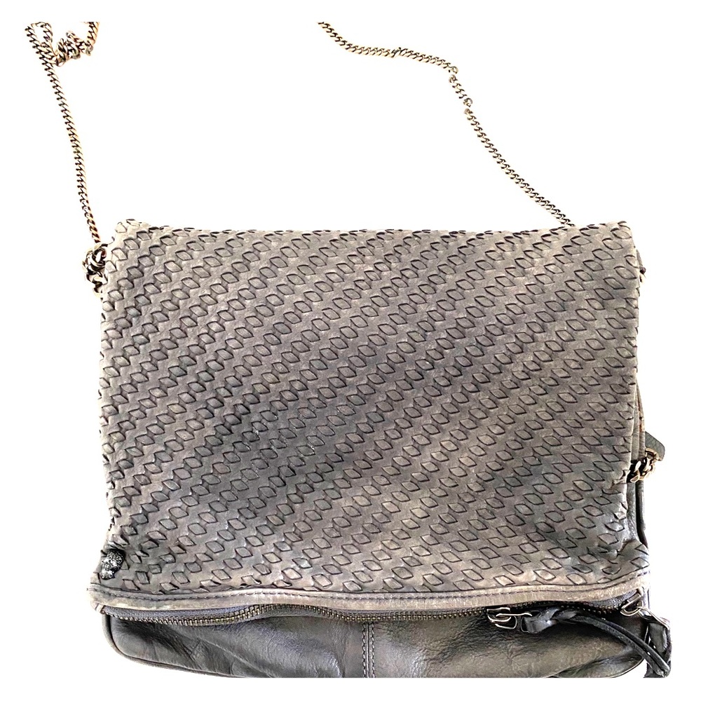 Slouchy genuine leather crossbody